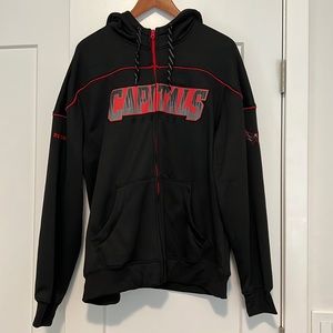 Washington Capitals Hockey Black & Red Zip Up Hoodie